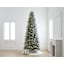 (D4) Pre-Lit Flocked Alberta Spruce Tree, 12'